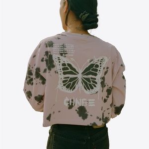 CHNGE tie dye crop top